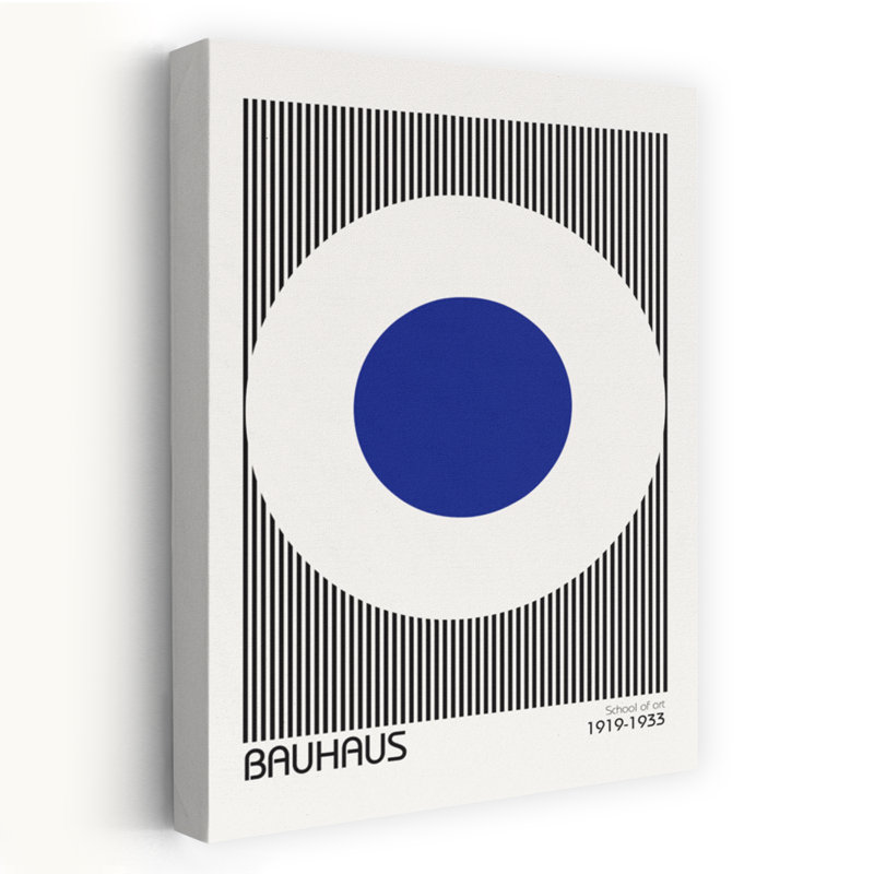 Bauhaus 5, art abstrait moderne, H 24 po x l 16 po