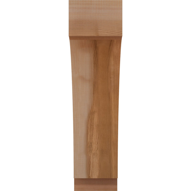 Attelle impériale du genou, Cèdre rouge, Lisse, H 22 po x l 5,5 po x P 18 po