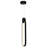 Black LED Pendant Light - Modern, Integrated Dimmable Lighting, Kitchen Island & Dining Room Fixture-1939066205
