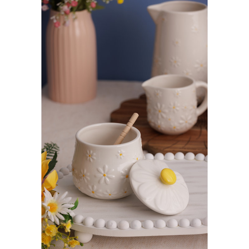 Daisy Ceramic Food Storage Container