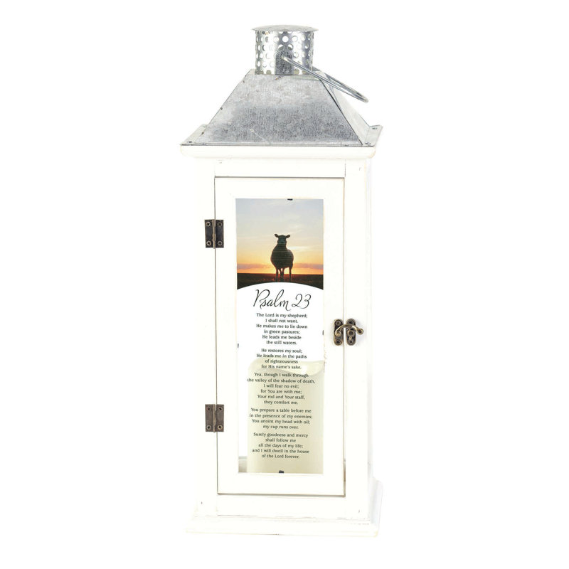 17'' H Tabletop Lantern with Candle Included