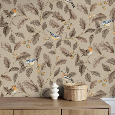 Oakleigh Trail Luxury Textured Wallpaper