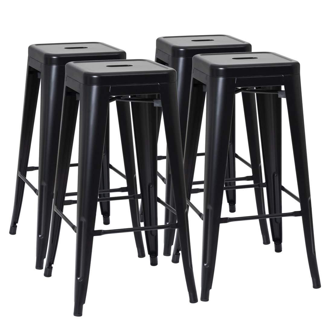 Lansing 30" Bar Stool (Set of 4) 17 Stories 