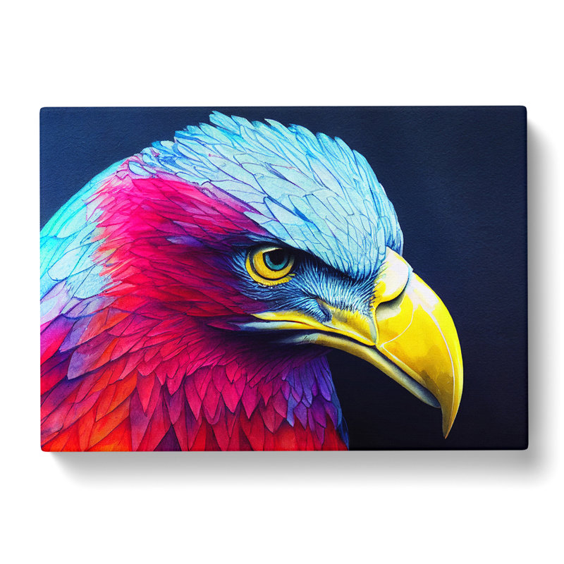 Eagle Bird Watercolour Vol.3 - Wrapped Canvas, 50cm H x 76cm W