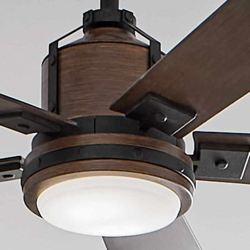 Kichler Colerne 52" Ceiling Fan with LED Light, Brown