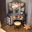 Coiffeuse moderne avec miroir lumineux Chantle-1440609897
