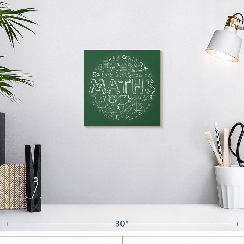 Keiri Math Chalk Typography, 10" H x 10" W