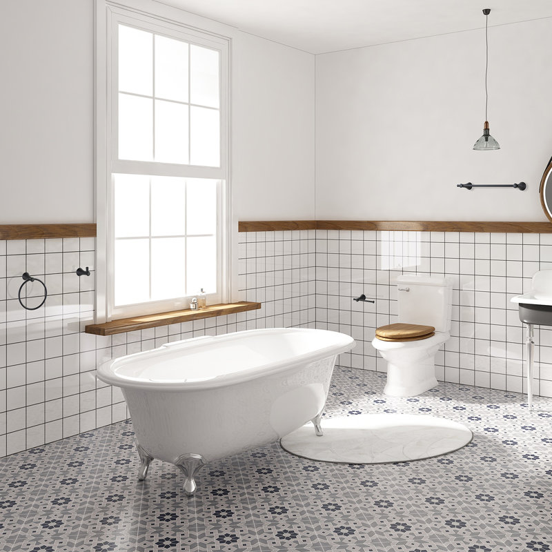 Ensemble de quincaillerie de salle de bain 4 pièces, Noir mat