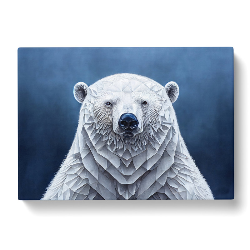 Flourishing Polar Bear - Wrapped Canvas, 50cm H x 76cm W x 3cm D