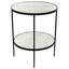 Anna Mirrored Glass Top End Table