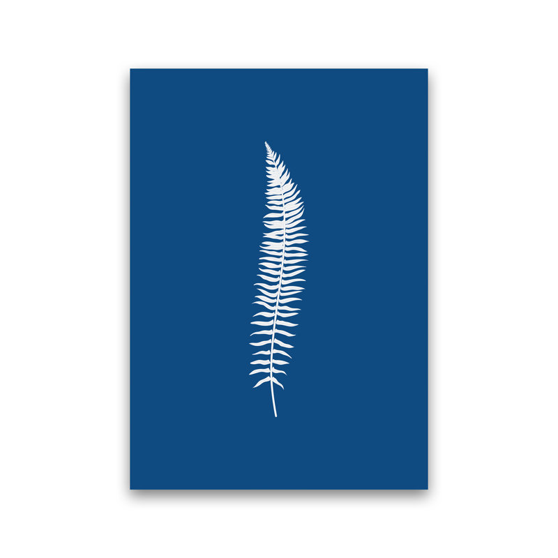 Blue Botanical I - Print, No Framed, 84cm H x 60cm W x 1cm D