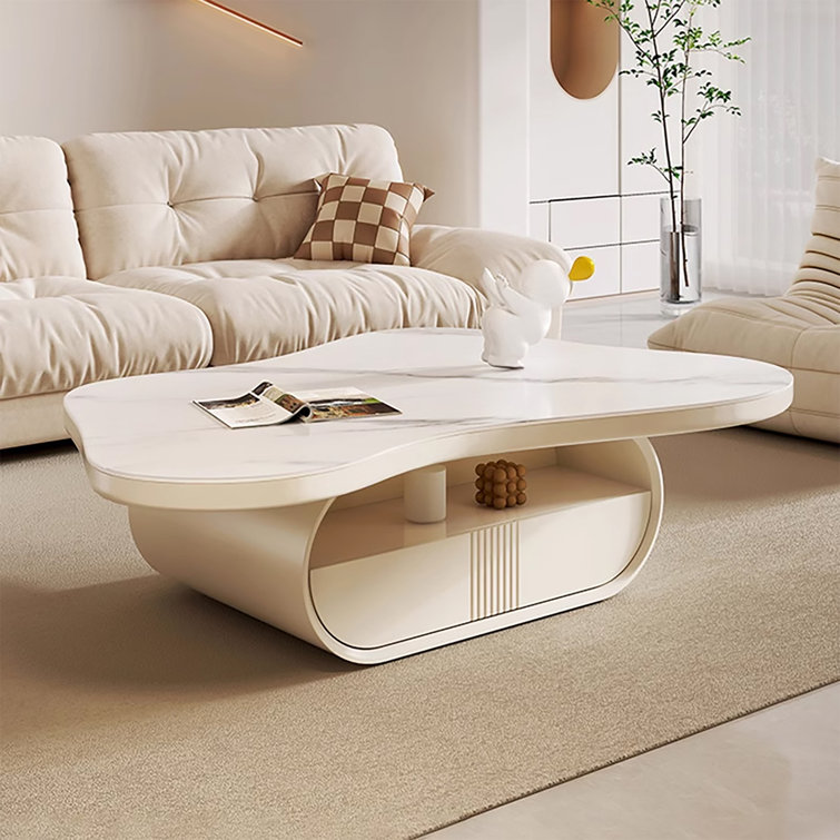 Khalayah Cloud Shape Cream Coffee Table (top only)