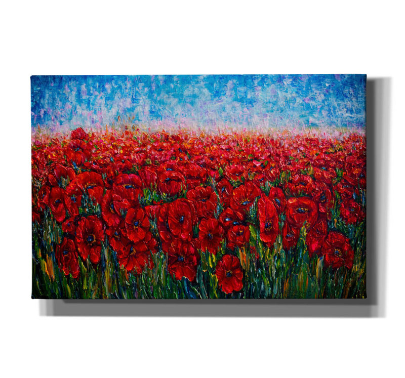 «Field Of Happiness» par Lena Owens, H 12 po x l 18 po x P 0,75 po