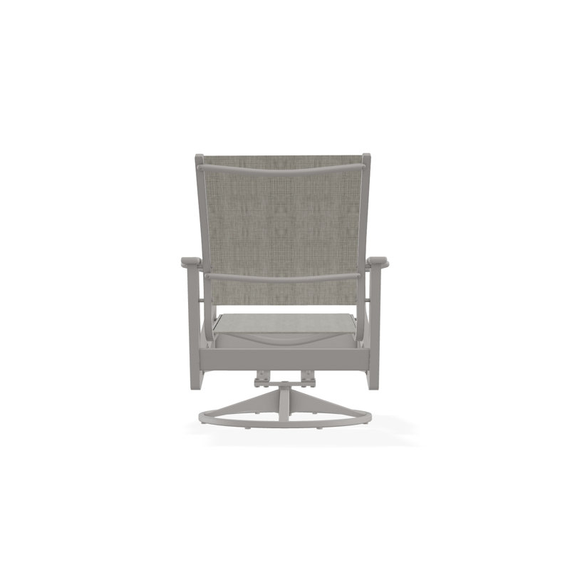 Wexler Outdoor Swivel Lounge Chair, Warm Gray, Deacon