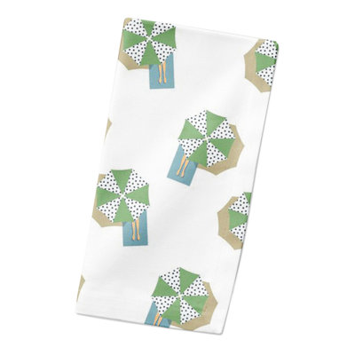 Serviette rectangulaire en coton sergé