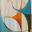 Rideau obscurcissant abstrait orange Mid Century Harmony In Geometric I - Mid-Century - 1 panneau-107832182