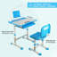 Ensemble de chaises de bureau 27,6 po Adio, bleu-1238923410