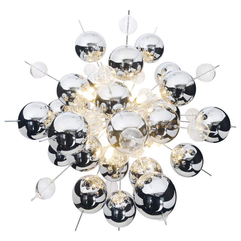 Marquise 10-Light Chandelier, Chrome