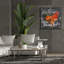 «Rooster On Chalkboard 2» par Art Licensing Studio, art mural sur toile-658296671