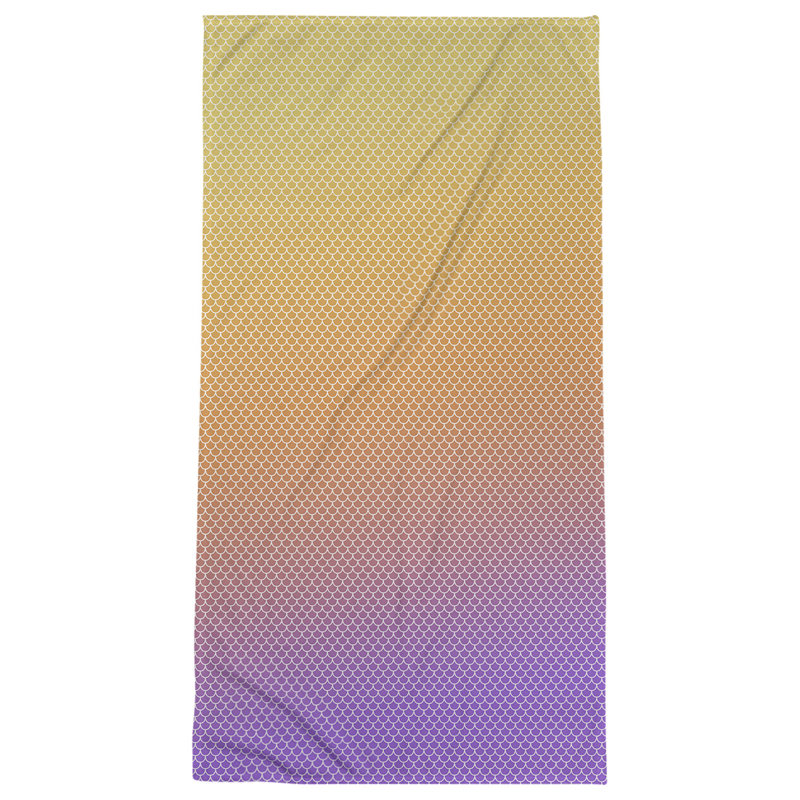 Serviette de bain katelyn elizabeth sirène balances, Orange / mauve