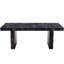 Table multifonctionnelle à 8 places: table de 78,7 po x 39,4 po avec plateau de 3,5 po d'épaisseur et chaises en coton respirant gris foncé en lin doux-118928655