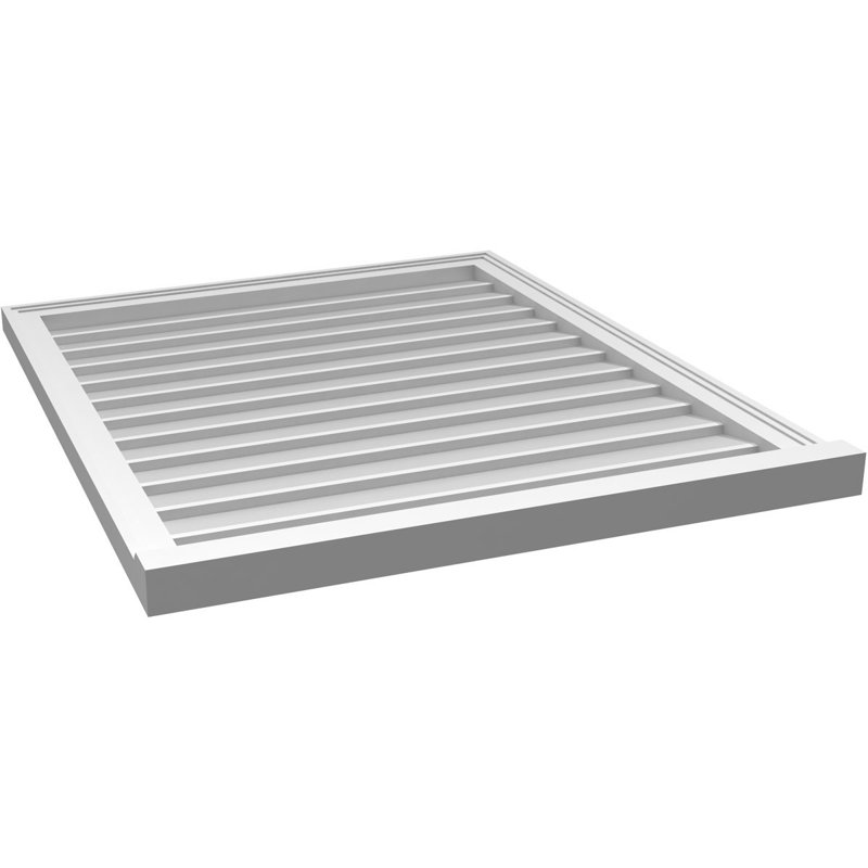 Cadre de seuil Brickmould, brun clair apprêté, H 38 po x l 32 po x P 2 po