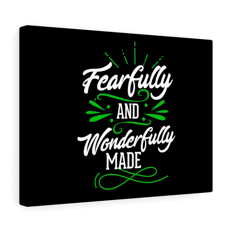 Wonderfully Made - Wrapped Canvas Print, 28cm H x 36cm W