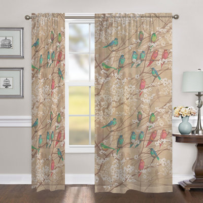 Azalea Sheer Curtain Single Panel