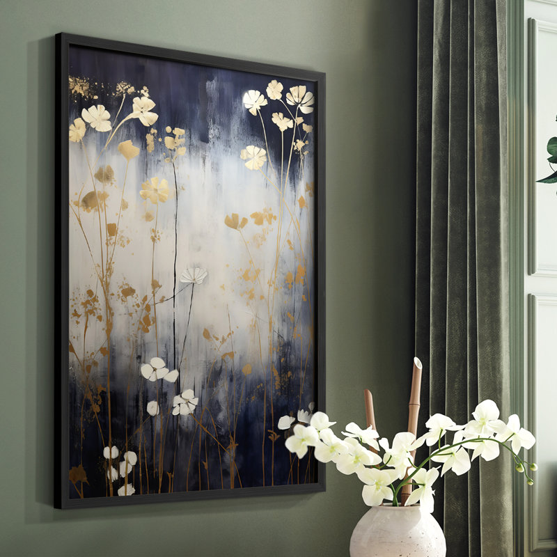 FLORAL Series CECXCI - Impression encadrée de qualité supérieure - Prêt à être accroché - Aucun clou requis, H 11 po x l 9 po