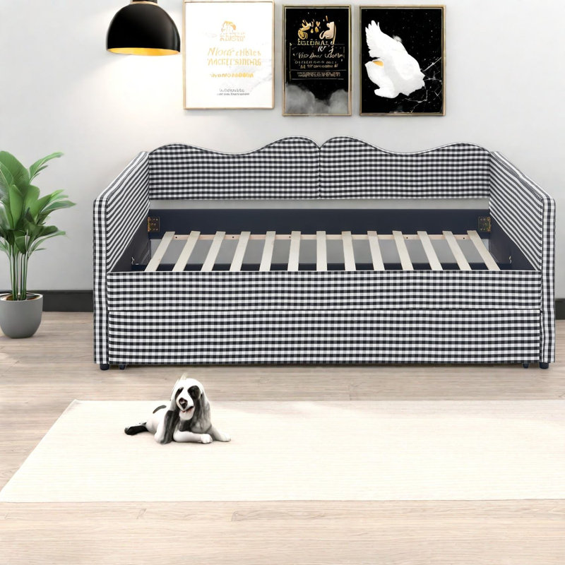 Lits modernes avec rangement, lit de jour en bois et bois aggloméré pour une maison compacte