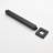 1-Spray Patterns With 2.5 GPM 9.84 In. Ceiling Mount Fixed Shower Head With Shower Arm In Matte Black