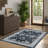 Vine Foldable Washable Area Rug – Blue/White-1761804882