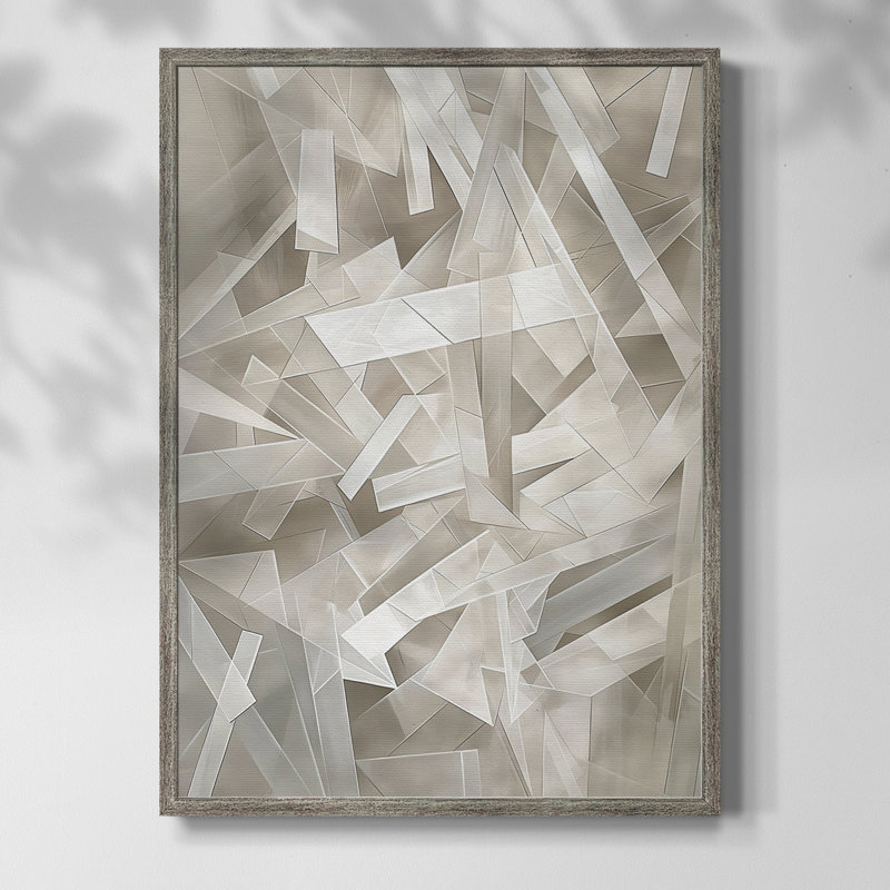 ABSTRACT Series LV Framed Print - Solid Wood, 21" H x 17" W