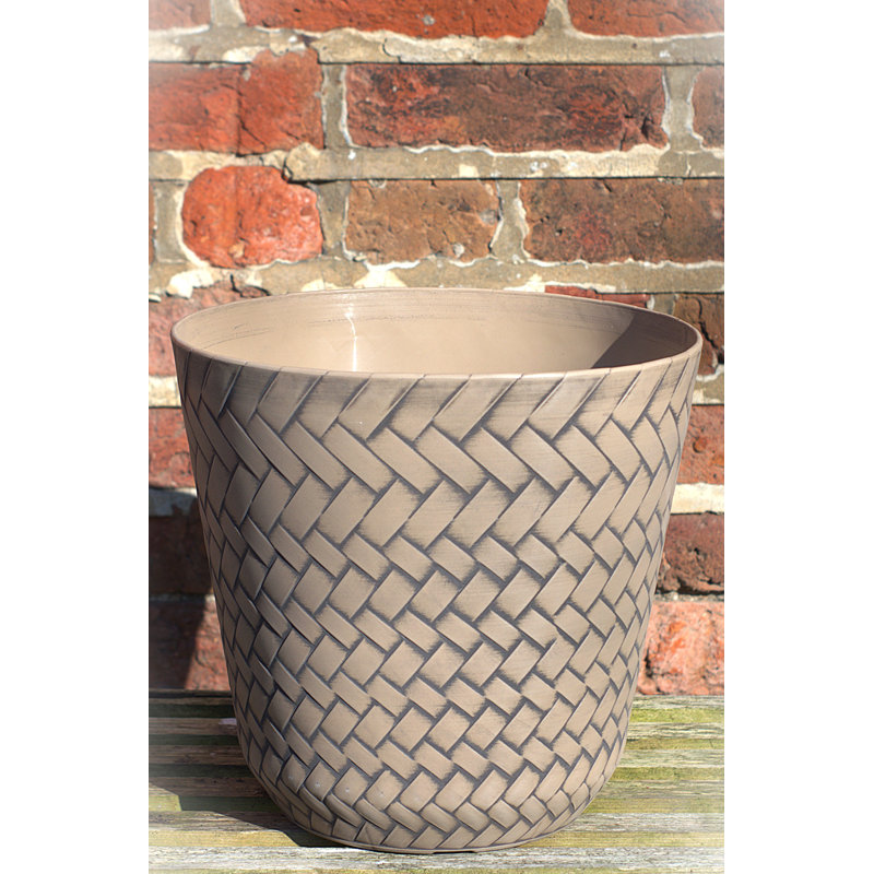 Greenridge Handmade Pot Planter, Black/Brown