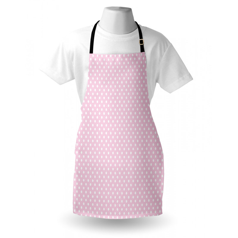 Polka Dots Bib Apron, Pink