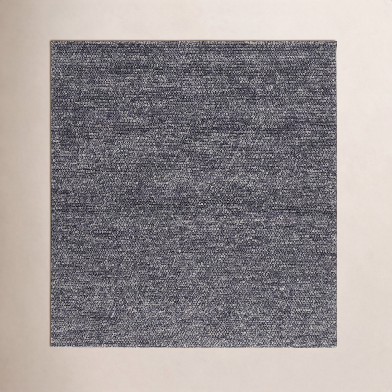 Elle Dark Gray Hand-Woven Rug, Square 6'