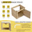 Meuble-lavabo mural 24 po avec lavabo en céramique blanche et porte à fermeture en douceur, fabrication en contreplaqué durable, conception peu encombrante