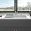 Évier de cuisine en quartz blanc de 33 po x 22 po, composite haut de gamme, élimine le bruit, surface dure résistant aux égratignures, ultra lisse pour un essuyage rapide, ensemble avec support de séchage et pinces d'installation