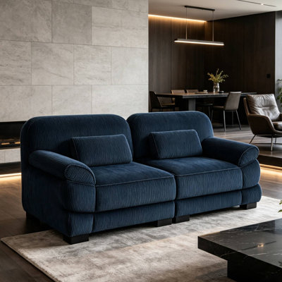 Modular Upholstered Corduroy Sofa for Living Room Bedroom