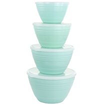 Martha Stewart Langstaff 6-Piece (60oz, 37oz, 17oz) Square Stackable Container Set w/ Lids