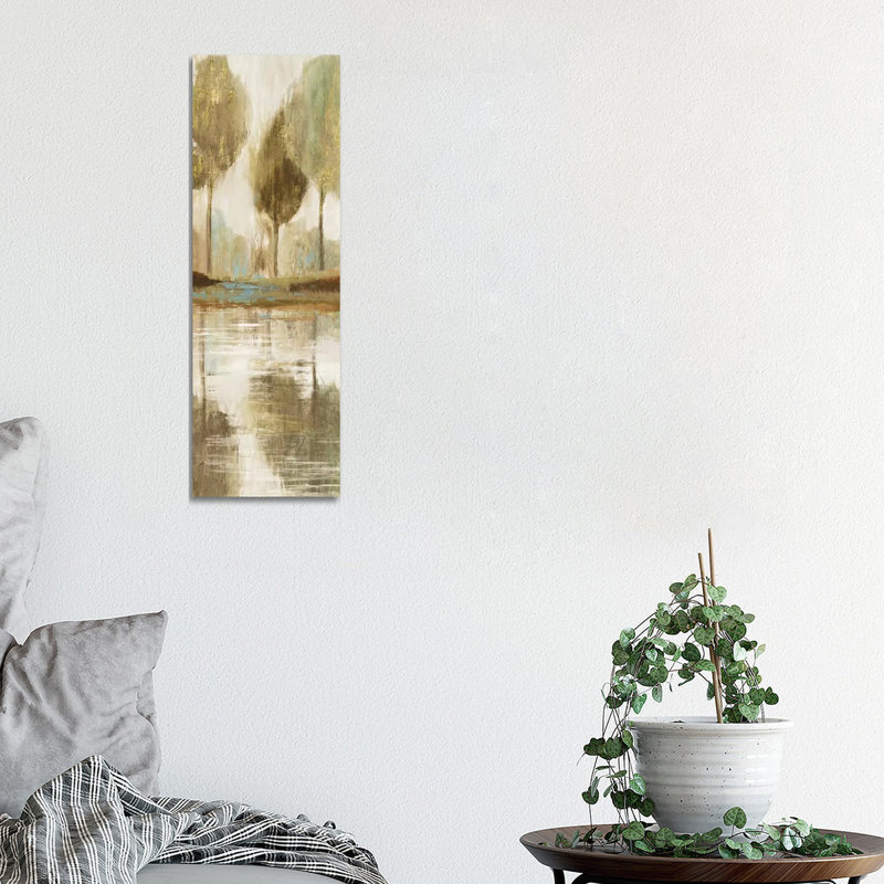Forest View II by Allison Pearce - Wrapped Canvas Panoramic Painting, 30.48 cm H x 91.44 cm W x 3.175 cm D
