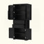 Armoire de rangement avec espace de rangement multifonctionnel pour la cuisine / salle de bain / salle à manger / salon, 2 tiroirs avec glissières, tablette réglable-317975507
