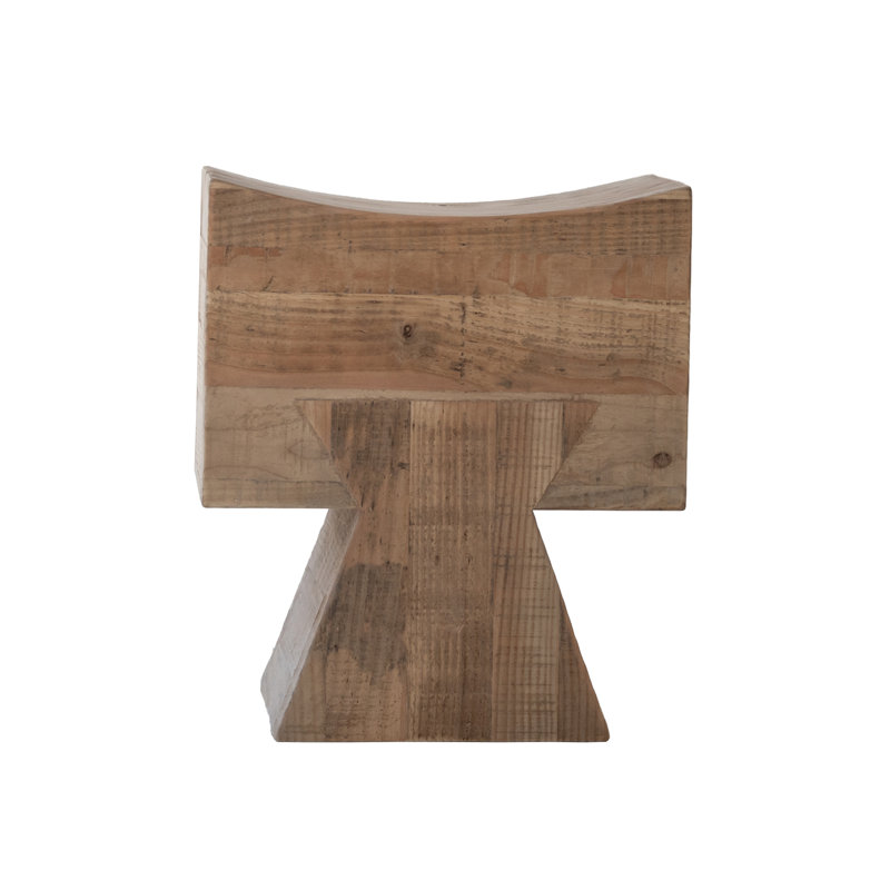 Tabouret d'appoint en bois massif Ramsdell