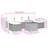 Vidaxl Garden Sofa Set Black, Cream White