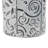 Metal Embossed Floral Decorative Blue Vase with Gold Handles Set