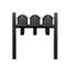 Balmoral Triple Mount Mailbox /w/ Pyramid Caps, Personalized Door Medallion, Newspaper Box (3 Mailboxes, Tri-Mount Rack, 3 Newspaper Boxes, 3 Medallions)-213856916-213517491