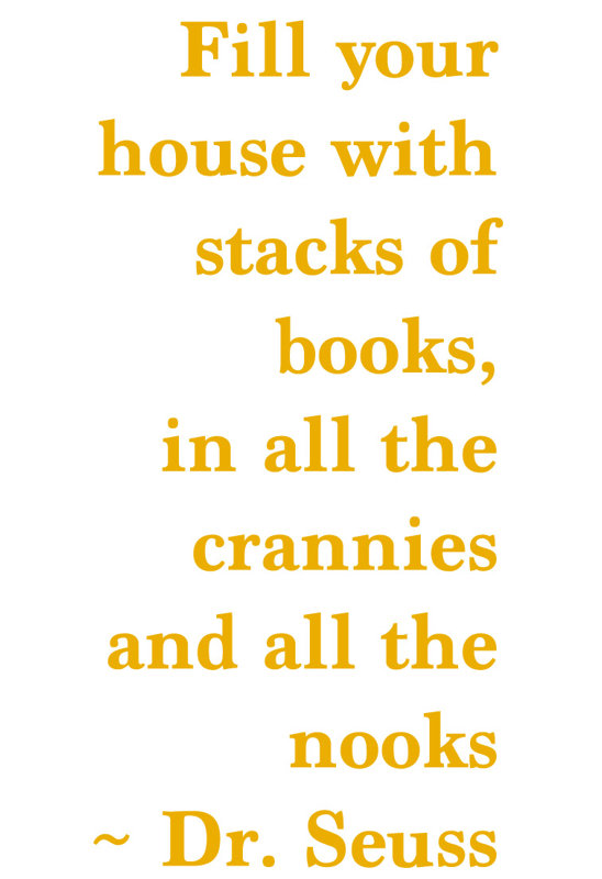 Citation à livres dr. seuss, H 36 po x l 17 po x P 0,01 po, Jaune signalisation