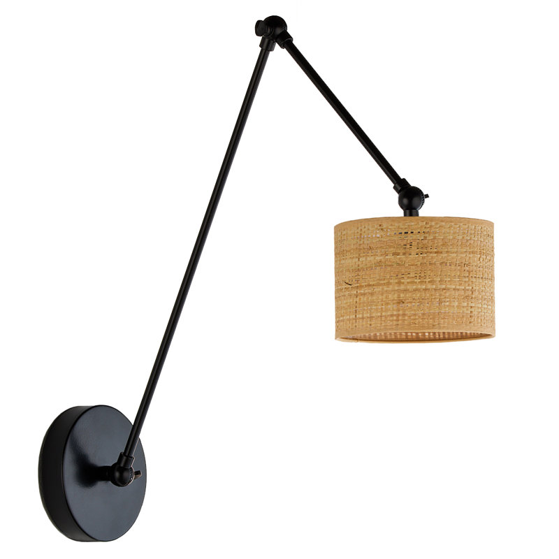 TESNUS BOHO Steel Swing Arm Sconce, White