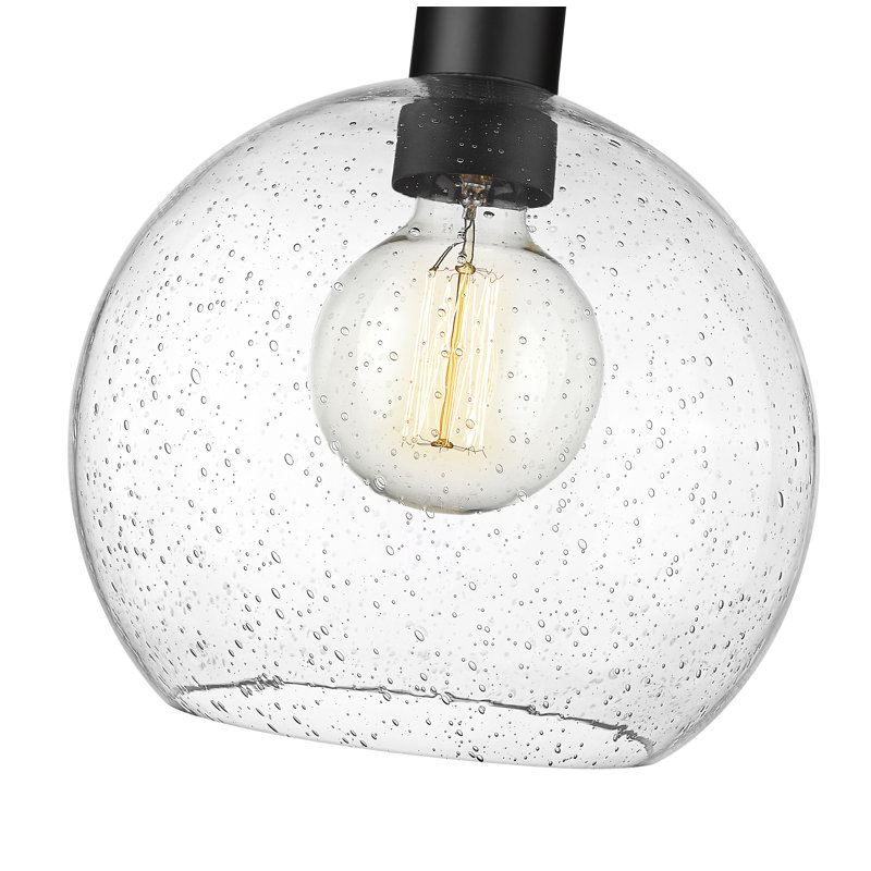 Luminaire suspendu 1 lumière Margo, Noir mat