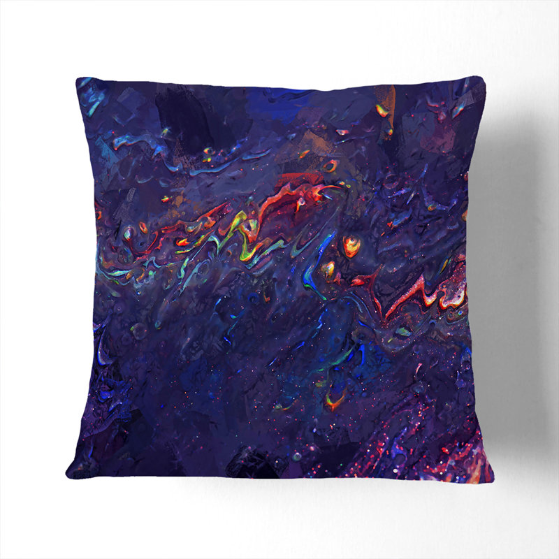 Abstract Square Cushion, 40 x 40 cm, Stone